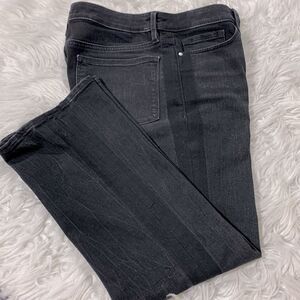 ATHLETA skulptek high rise crop boot cut jeans tuxedo style pockets size 8P